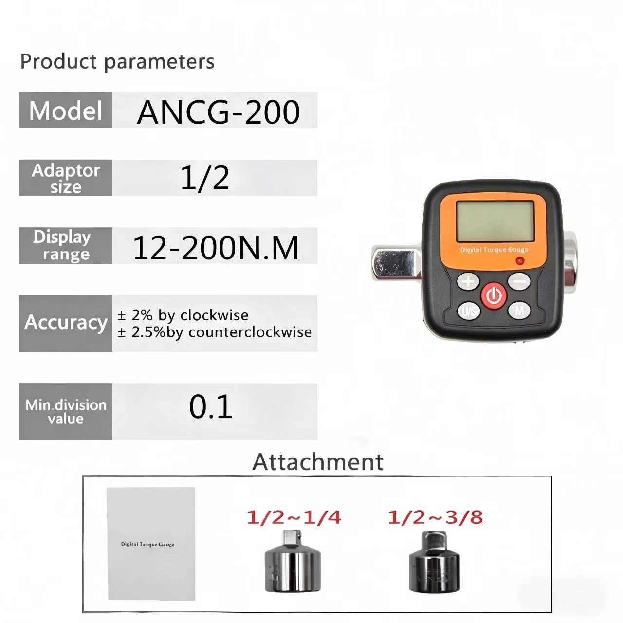 1/4'' 3/8'' 1/2 Company Direct - đánh giá và giá Torque Wrench Digital