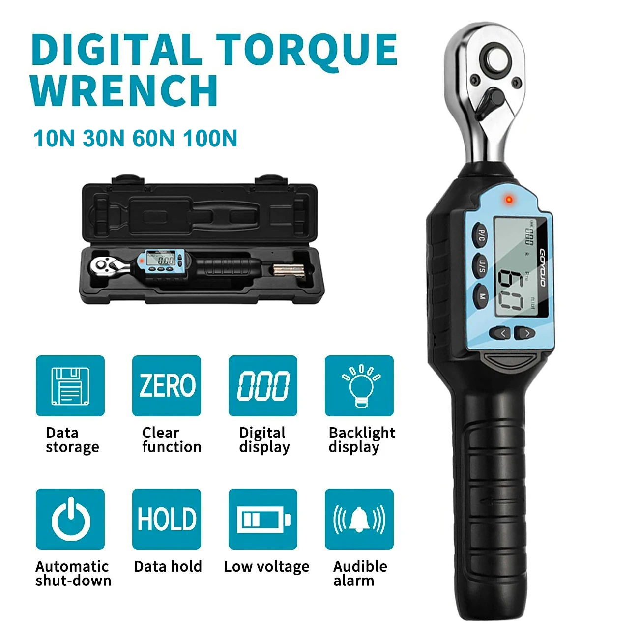 1/2 3/8 1/4 Digital Preset Tor - đánh giá và giá Torque Wrench Digital