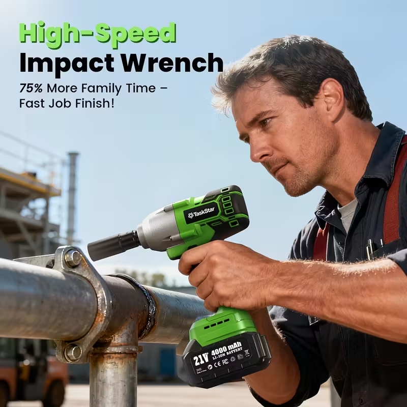 TaskStar Impact Wrench 1600N.m - đánh giá và giá Torque Wrench Digital