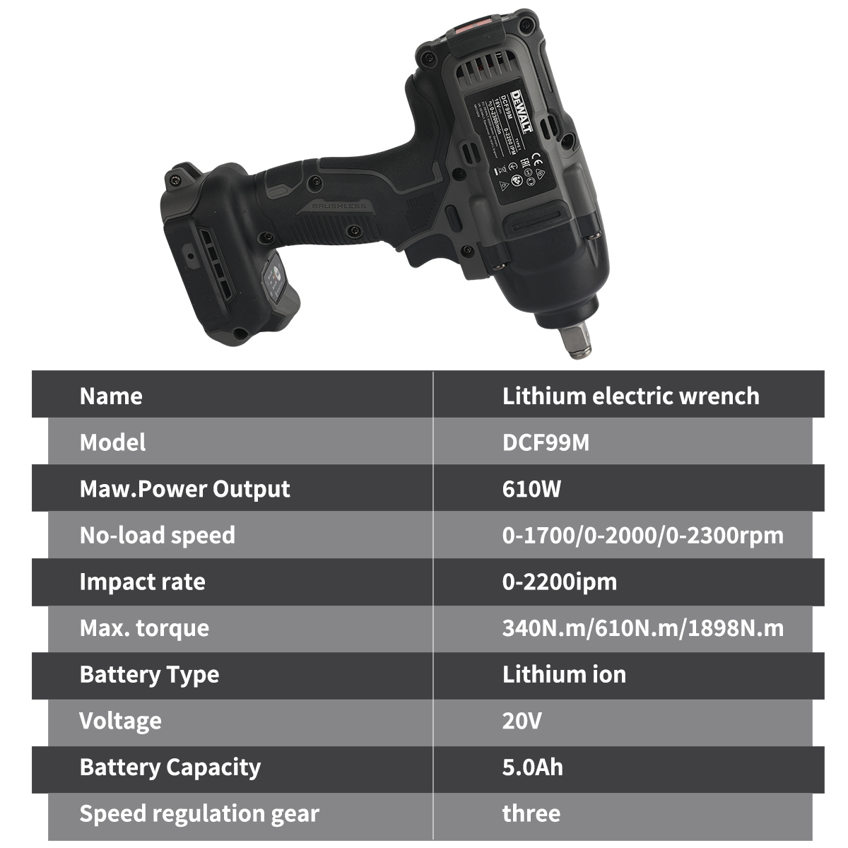 DeWalt DCF99M High Torque Brus - đánh giá và giá Torque Wrench Digital