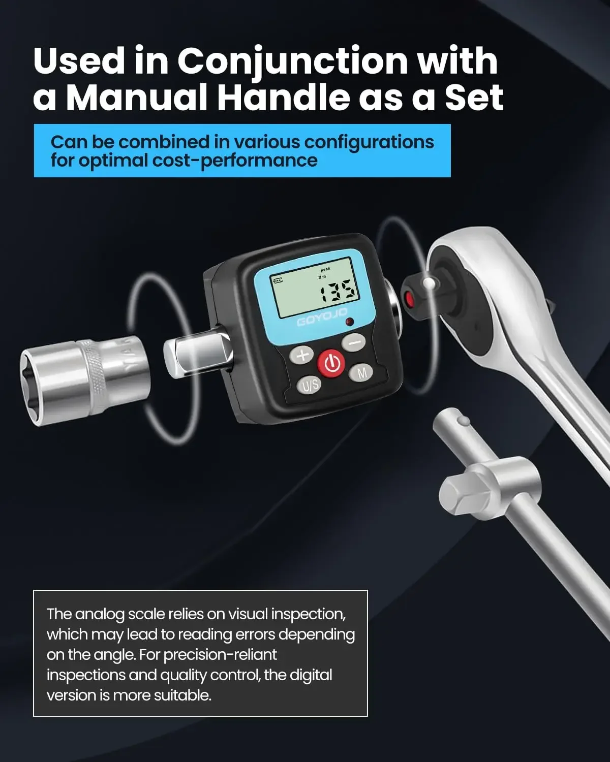 GOYOJO Digital Torque Wrench A - đánh giá và giá Torque Wrench Digital