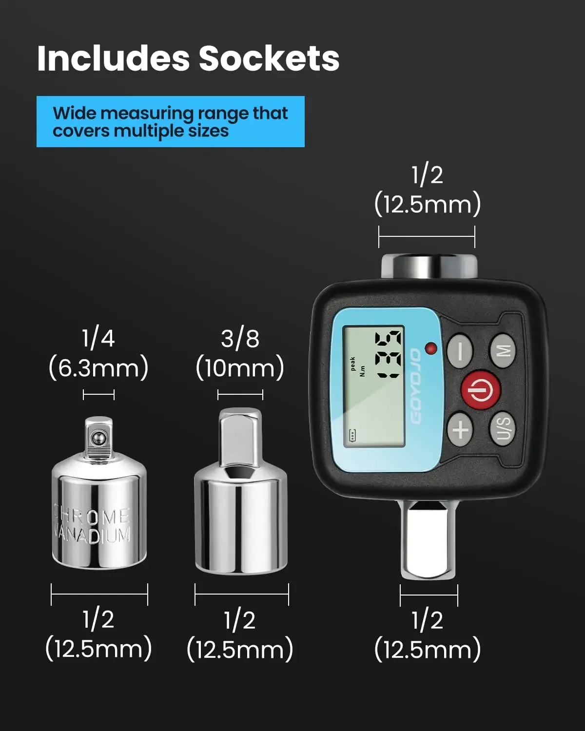 GOYOJO Digital Torque Wrench A - đánh giá và giá Torque Wrench Digital