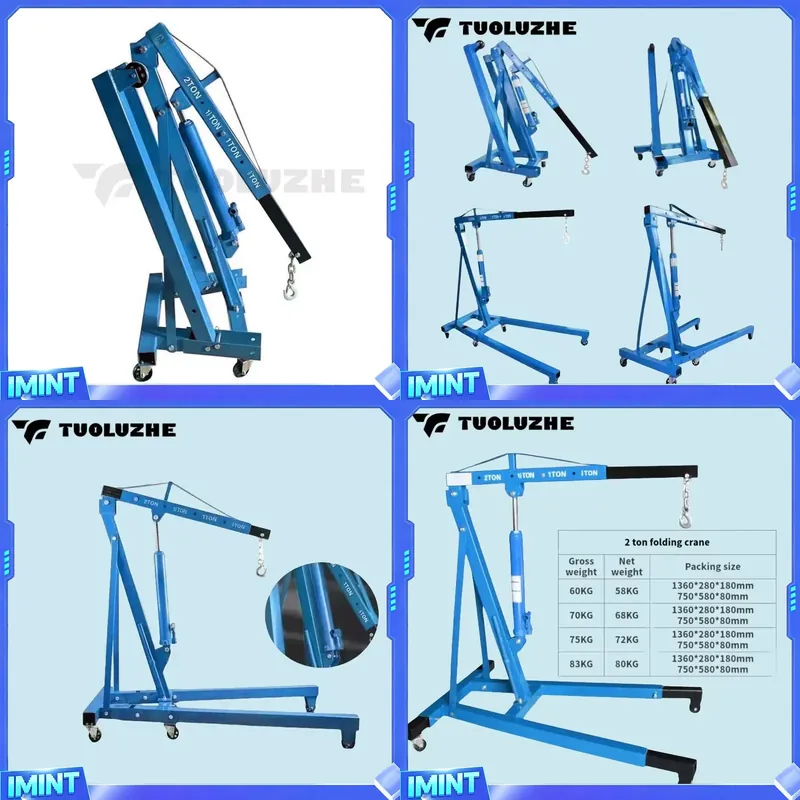 2-ton Foldable Blue Car Engine - đánh giá và giá Hydraulic Car Lift